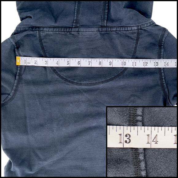 Mossimo Supply Co. (Target) Distressed Pullover Hoodie Small Black 100% Cotton - Picture 12 of 14